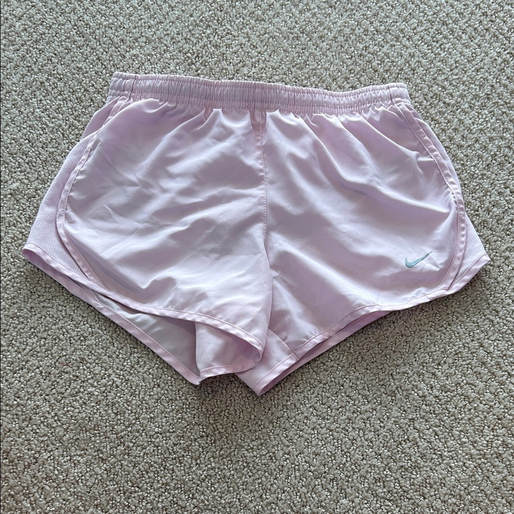 Girls Nike Pastel Pink Running Shorts